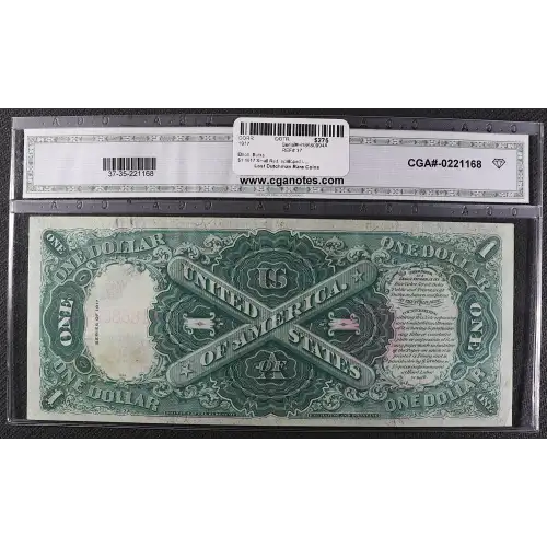 $1 1917 Small Red, scalloped Legal Tender Issues 37 (2)