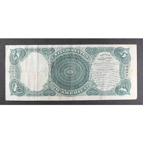 $5  Small Red, scalloped Legal Tender Issues 91 (2)
