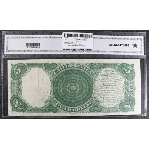 $5  Small Red, scalloped Legal Tender Issues 91 (2)