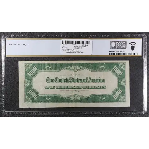 $1,000 1934  High Denomination Notes 2211-G