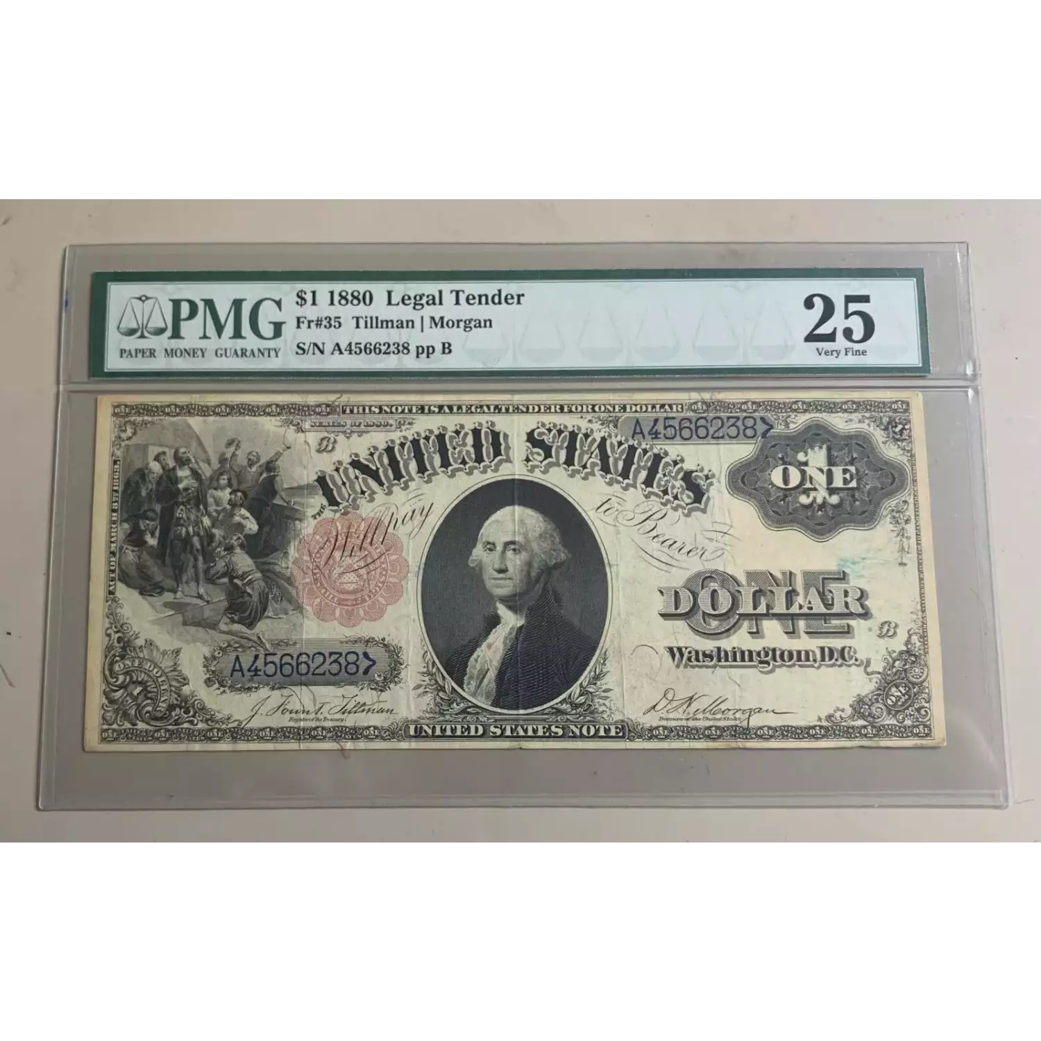 1880 $1 Legal Tender Issues 35 PMG 25 - Lost Dutchman Rare Coins
