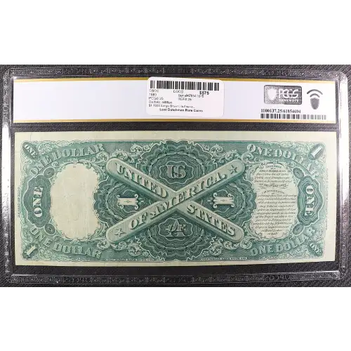 $1 1880 Large Brown; red serial numbers. Legal Tender Issues 28 (2)