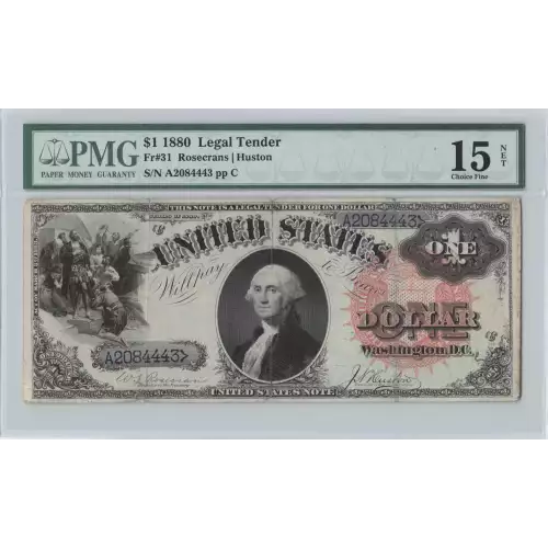 $1 1880 Large Red, with spikes Legal Tender Issues 31 (2)