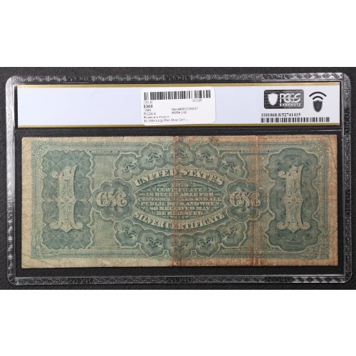 $1 1886 Large Red Silver Certificates 218