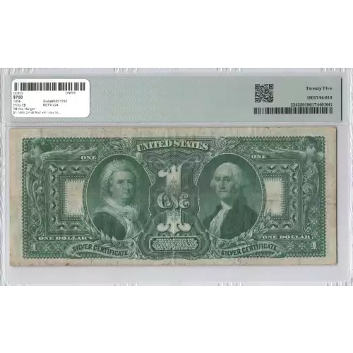 $1 1896 Small Red with rays Silver Certificates 224
