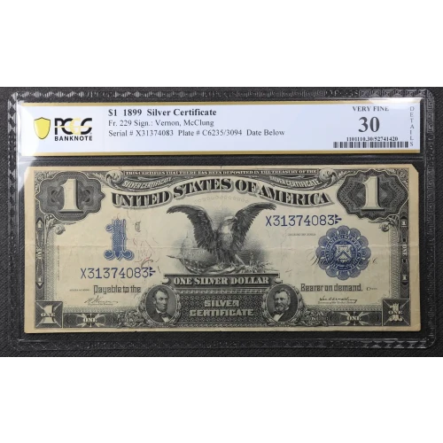 $1 1899 Blue Silver Certificates 229