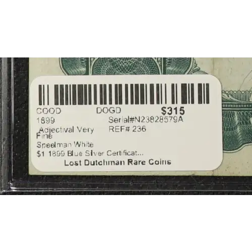 $1 1899 Blue Silver Certificates 236