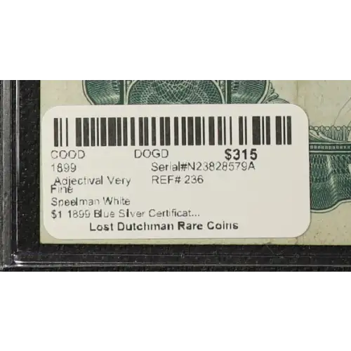 $1 1899 Blue Silver Certificates 236