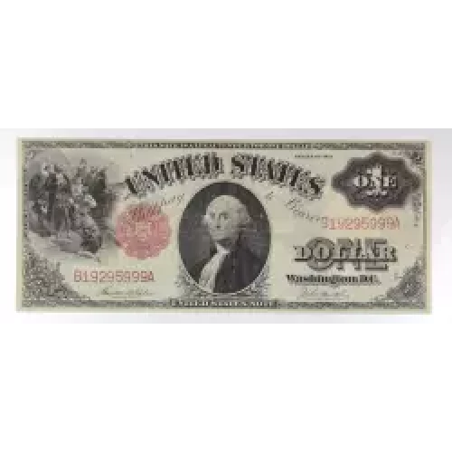 $1 1917 Small Red, scalloped Legal Tender Issues 36