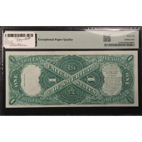 $1 1917 Small Red, scalloped Legal Tender Issues 36 (2)