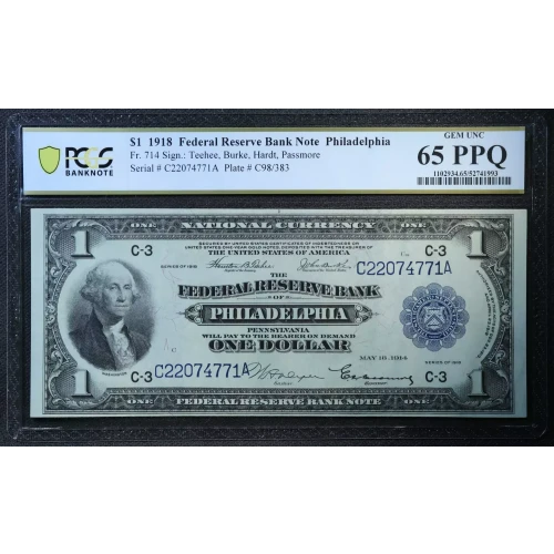 $1 1918  Federal Reserve Bank Notes 714 (2)