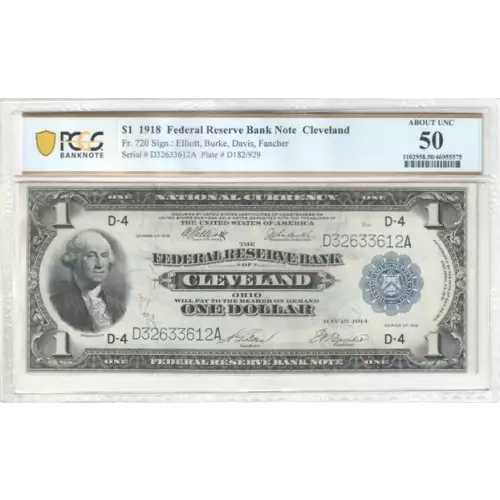 $1 1918  Federal Reserve Bank Notes 720 (2)