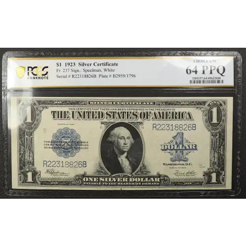 $1 1923 Blue Silver Certificates 237