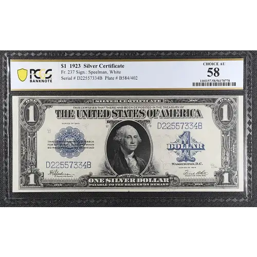 $1 1923 Blue Silver Certificates 237