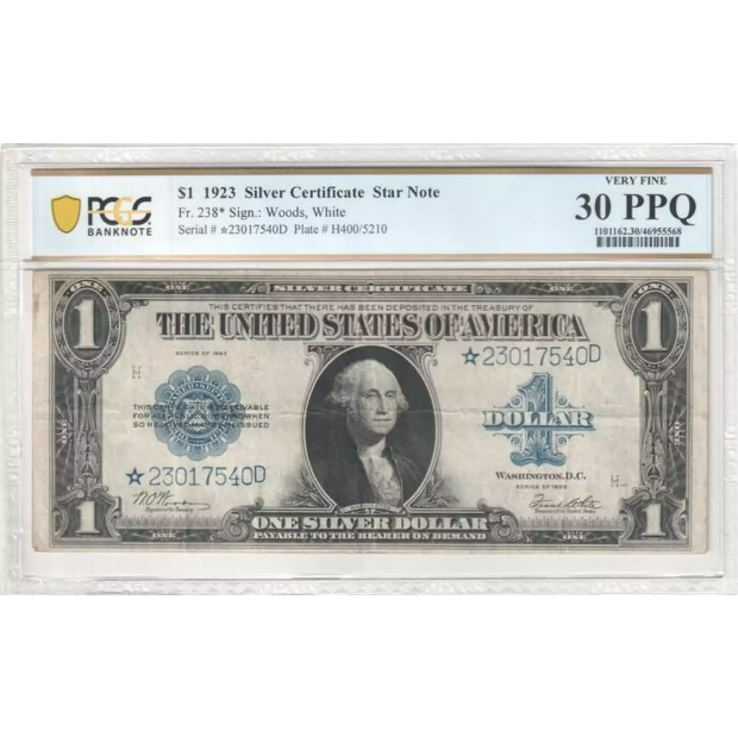 $1 1923 Blue Silver Certificates 238* (2)
