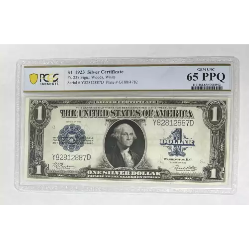 $1 1923 Blue Silver Certificates 238