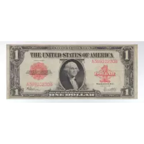 $1 1923 Small Red, scalloped Legal Tender Issues 40