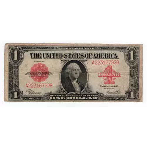 $1 1923 Small Red, scalloped Legal Tender Issues 40