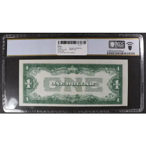 $1 1928-B blue seal. Small Silver Certificates 1602 (2)