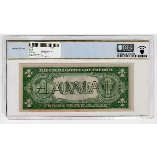 $1 1935-A brown seal Emergency Notes Issued During WW2 2300