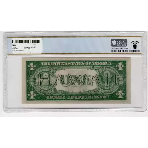 $1 1935-A brown seal Emergency Notes Issued During WW2 2300