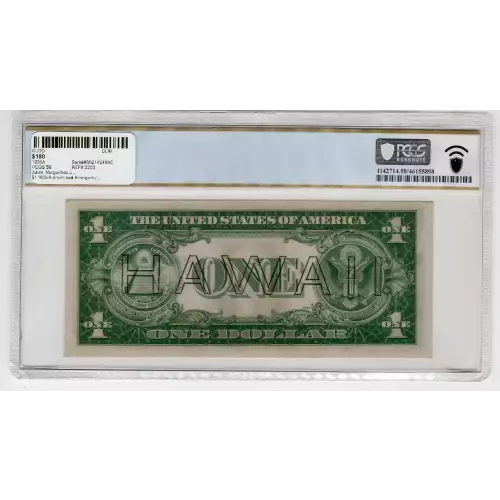 $1 1935-A brown seal Emergency Notes Issued During WW2 2300