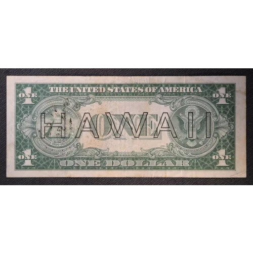 $1 1935-A brown seal Emergency Notes Issued During WW2 2300 (2)