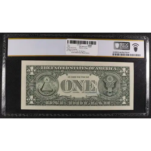 $1 1988 Green seal. Small Size $1 Federal Reserve Notes 1914-K