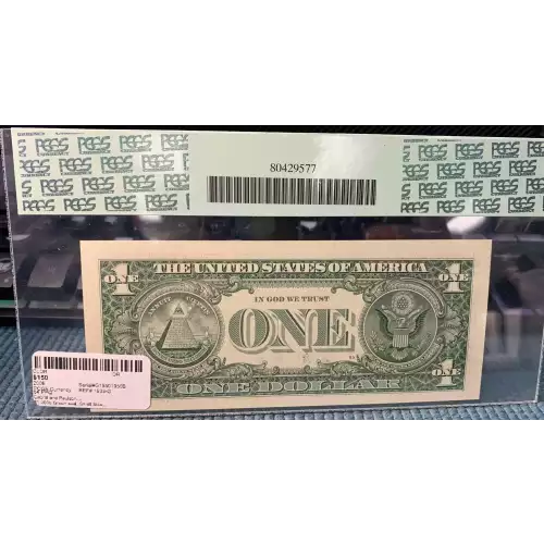$1 2006 Green seal. Small Size $1 Federal Reserve Notes 1933-G (3)