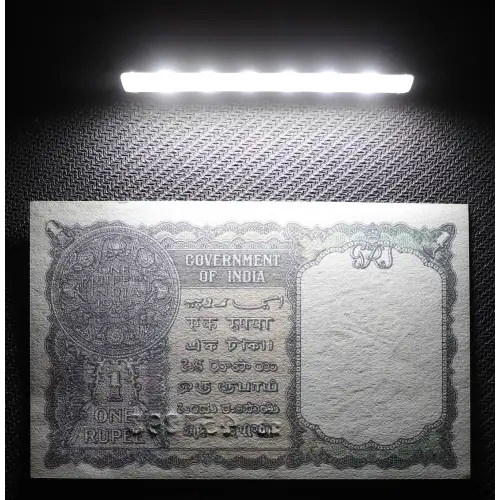 1 Rupee 1940, 1940 Issue d. Green serial #, letter A India 25 (4)