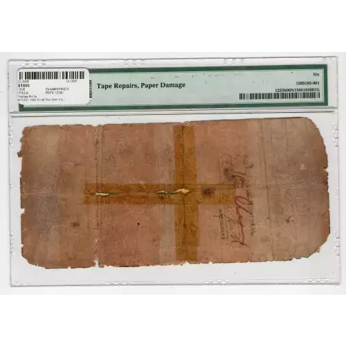 $10,000 1900 Small Red Gold Certificates 1225h (2)