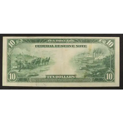 $10 1914 Blue Seal Federal Reserve Notes 919A (2)