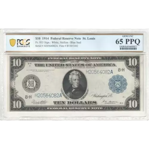 $10 1914 Red Seal Federal Reserve Notes 935 (2)