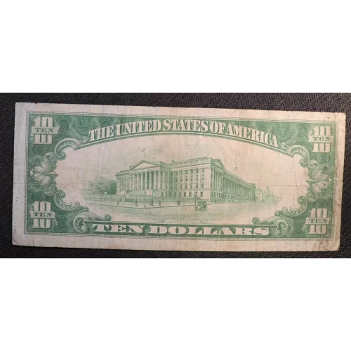 $10 1928 Gold Seal Small Size Gold Certificates 2400 (2)
