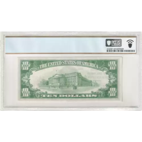 $10 1929 small brown seal. Small National Bank Notes 1801-2 (3)