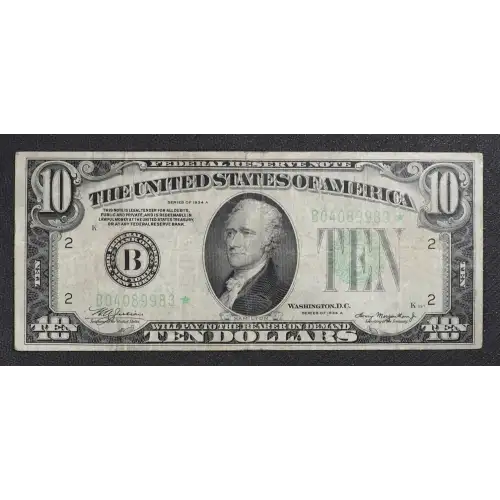 $10 1934-A.  Small Size $10 Federal Reserve Notes 2006-B* (2)