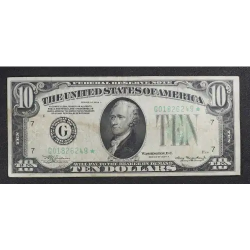 $10 1934-A.  Small Size $10 Federal Reserve Notes 2006-G* (3)