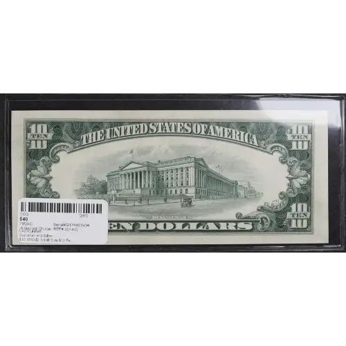 $10 1950-D.  Small Size $10 Federal Reserve Notes 2014-G