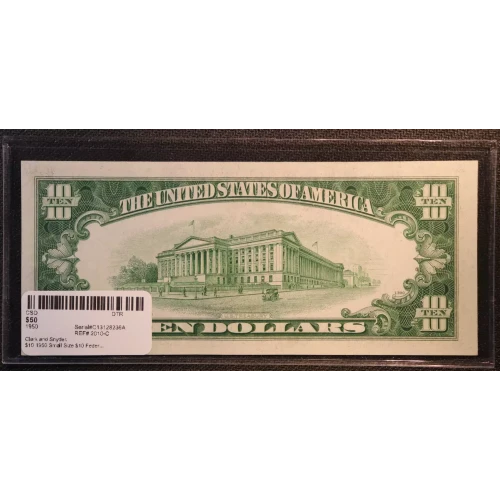 $10 1950  Small Size $10 Federal Reserve Notes 2010-C (3)