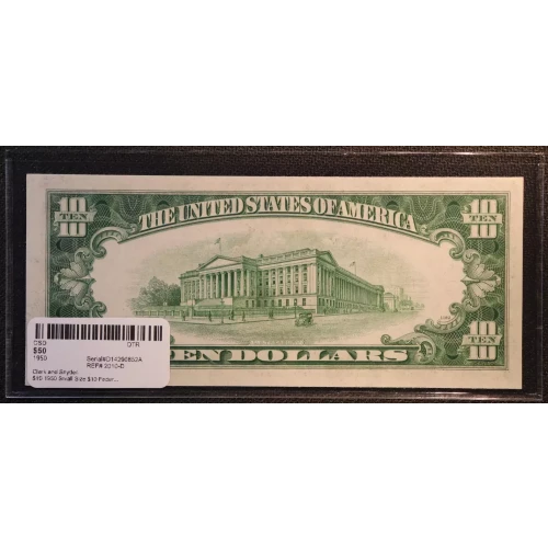 $10 1950  Small Size $10 Federal Reserve Notes 2010-D (3)