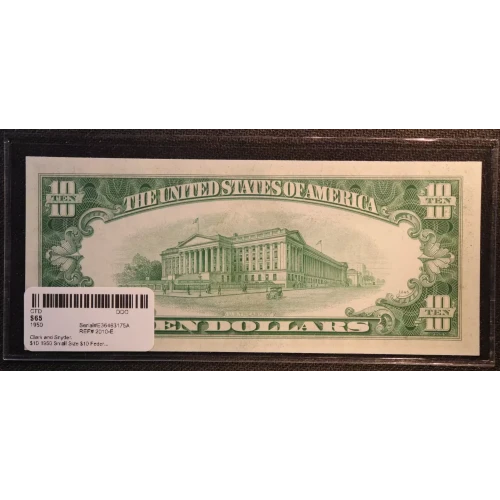 $10 1950  Small Size $10 Federal Reserve Notes 2010-E (3)