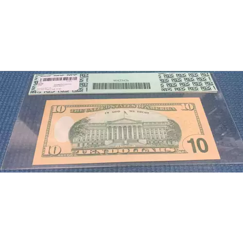 $10 2009 Treasury seal. Small Size $10 Federal Reserve Notes 2041-F (2)