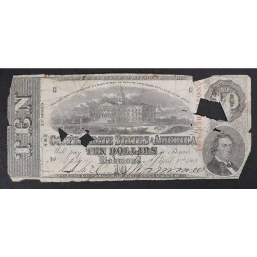 $10   Issues of the Confederate States of America CS-59 (3)