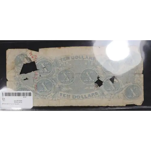 $10   Issues of the Confederate States of America CS-59