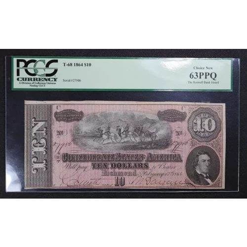 $10   Issues of the Confederate States of America CS-68 (2)