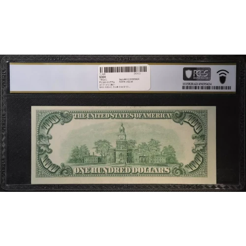 $100 1950-C.  Small Size $100 Federal Reserve Notes 2160-K (2)
