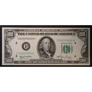 $100 1950  Small Size $100 Federal Reserve Notes 2157-Dm