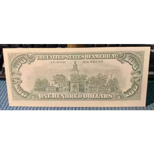 $100 1981-A.  Small Size $100 Federal Reserve Notes 2170-I