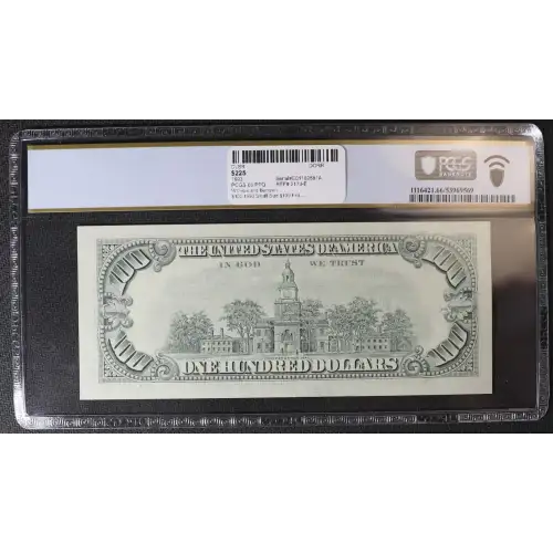 $100 1993  Small Size $100 Federal Reserve Notes 2174-E