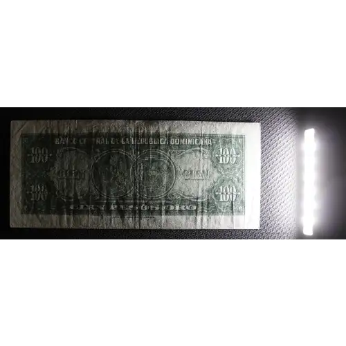 100 Pesos Oro ND (1947-1950), 1947 ND Issue s. Specimen Dominican Republic 65 (4)